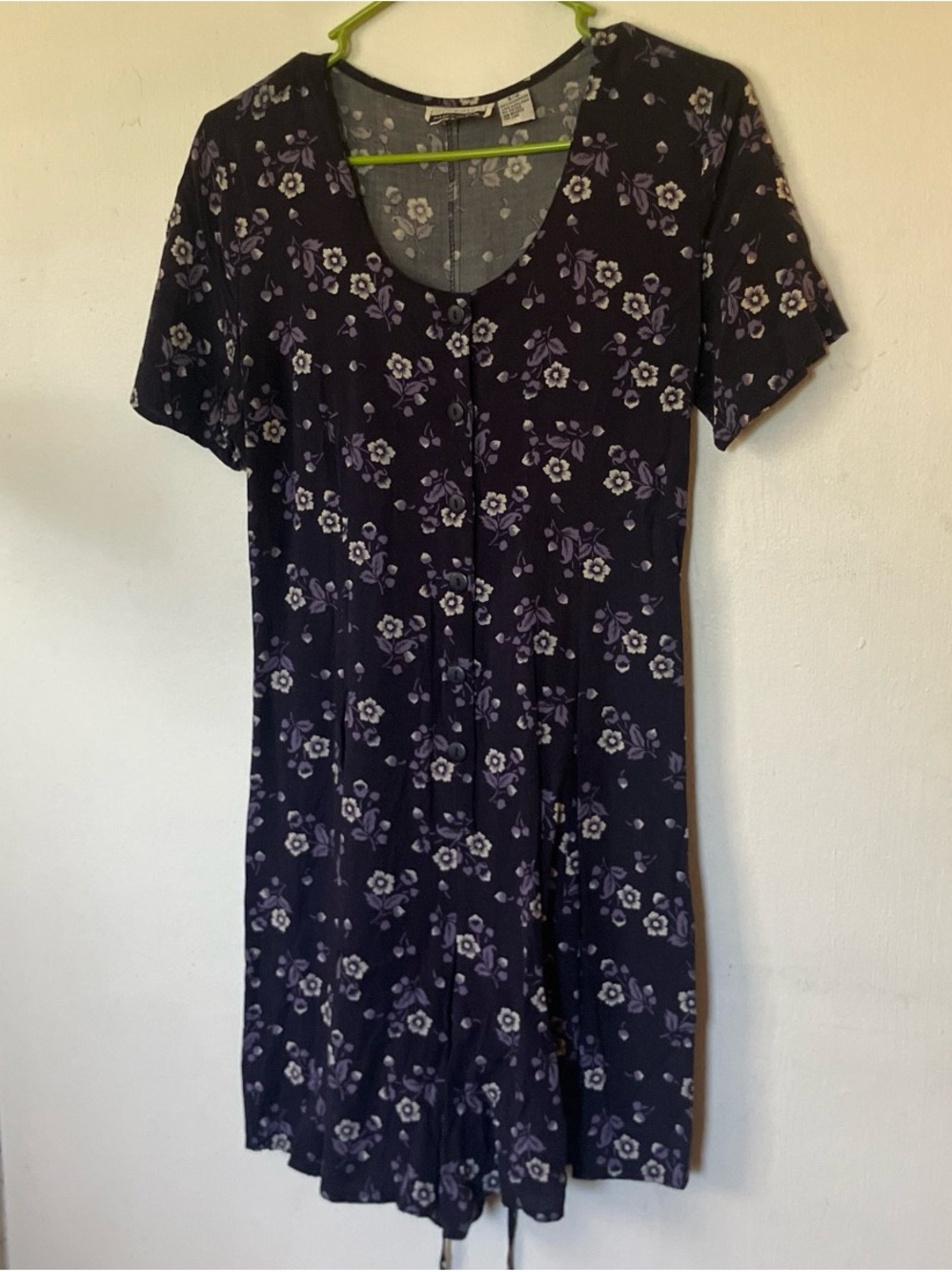 VTG 90s purple button down romper size 10